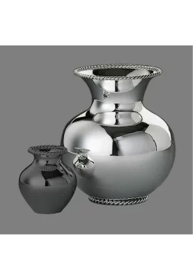 Robbe &amp; Berking, Kordelrand, Vase, groß, 925er. Sterling-Silber