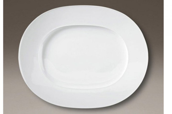 Urania weiß Platte, oval, klein