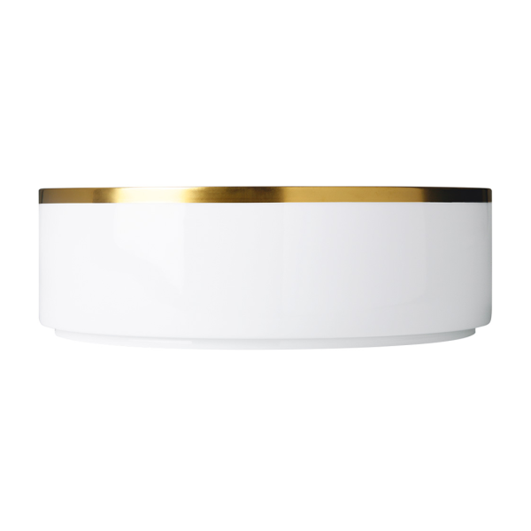 Schale XL Gold -Zylindrische-Form-